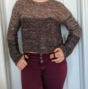 Forever 21 crop two tone sweater